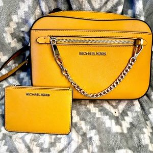 Michael Kors Crossbody with Wallet - Yellow